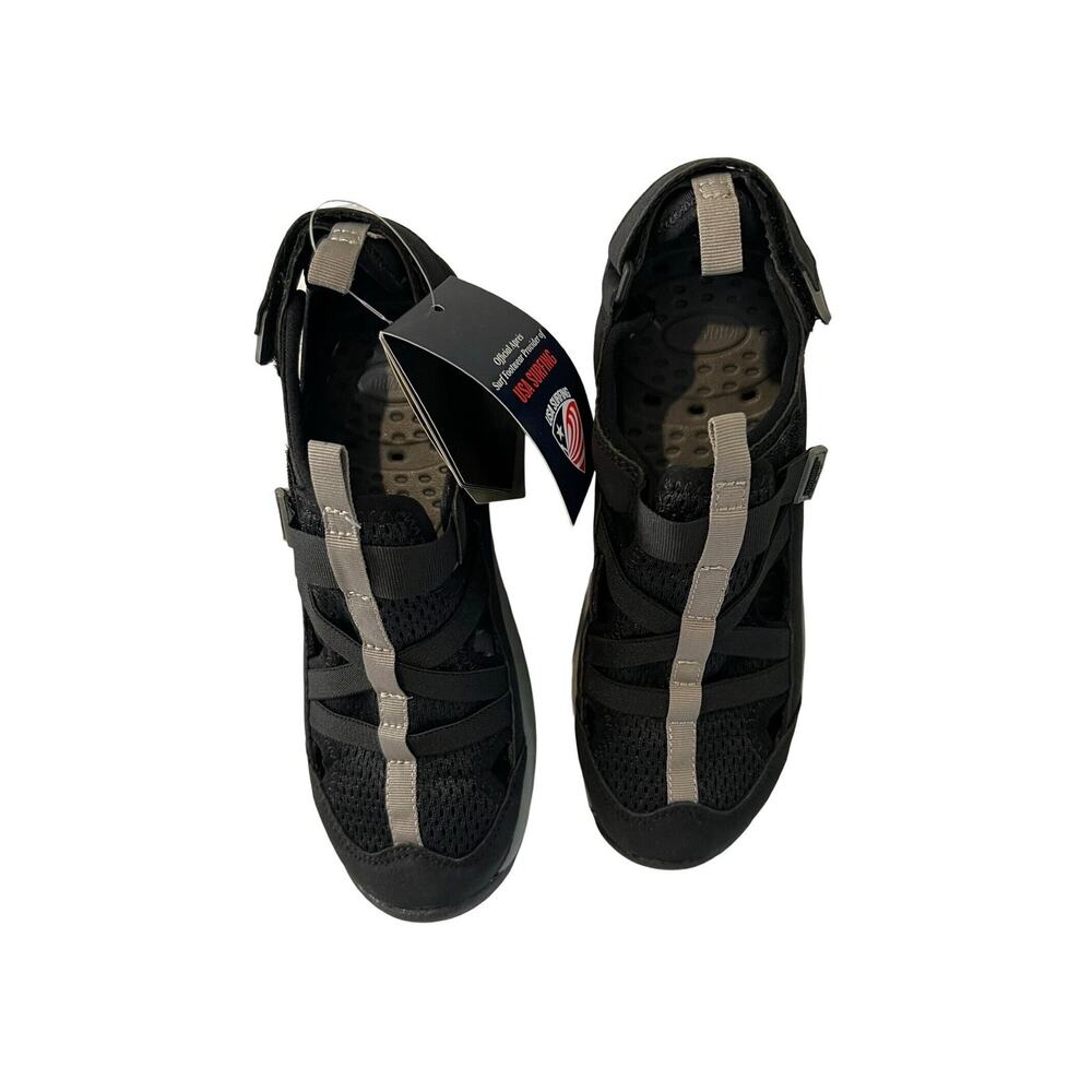Khombu Sandals Womens Size 8 Black Altona Water Sandal Surfing New With Box